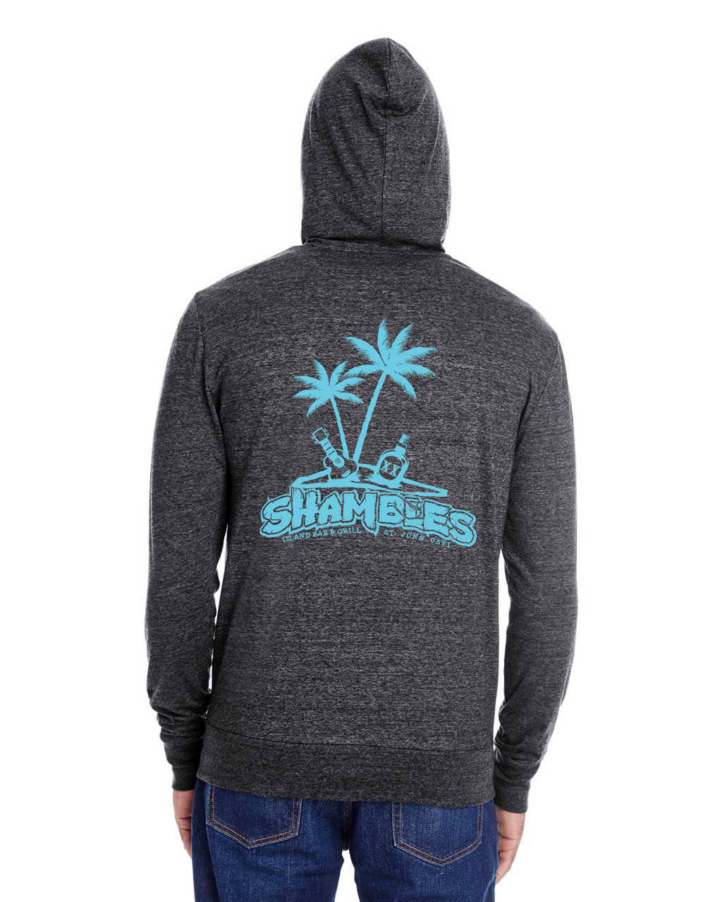 Island Time - Zip Up (Black)