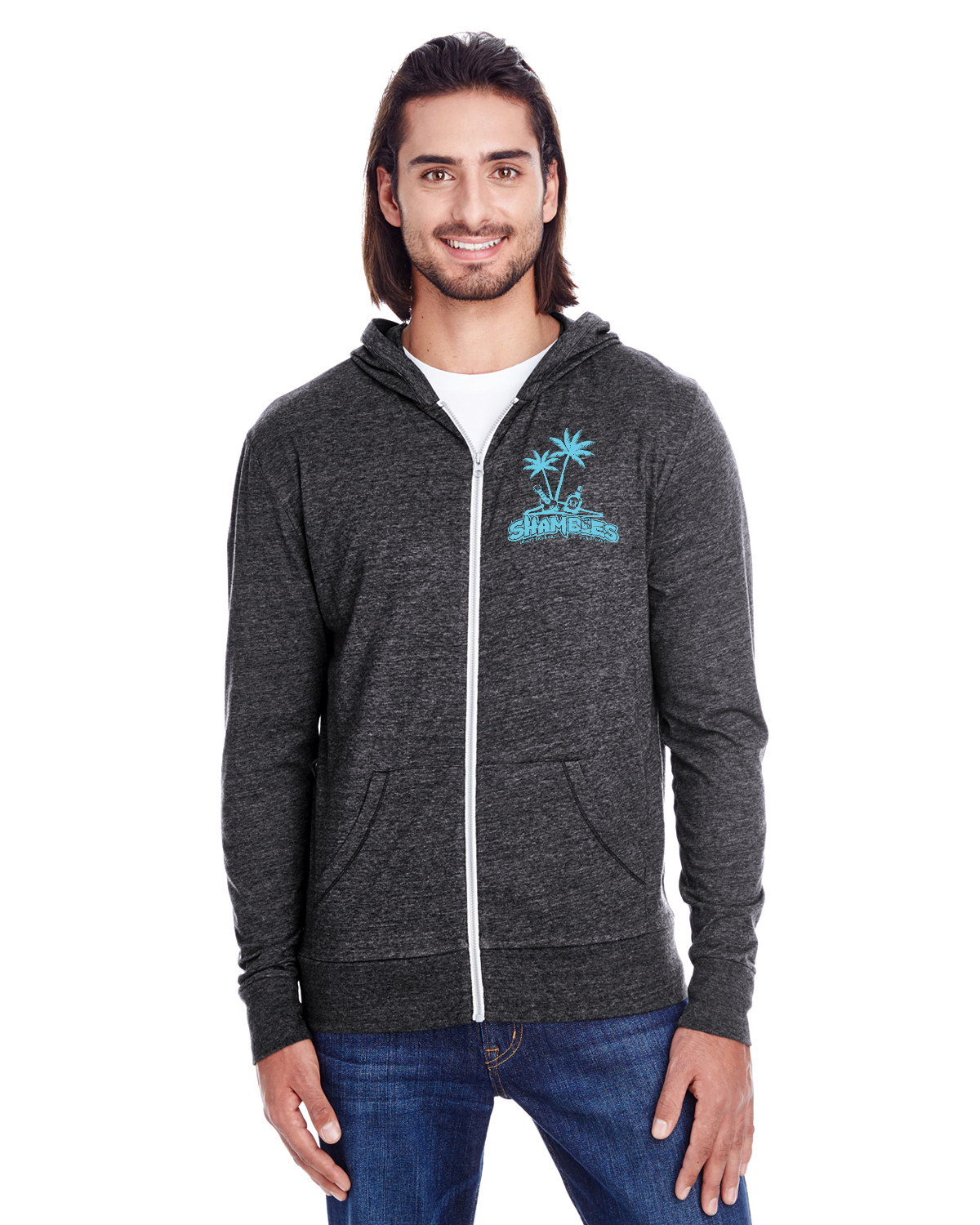 Island Time - Zip Up (Black)