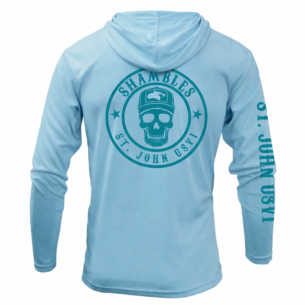 Skully - Rashguard (Ice Blue)